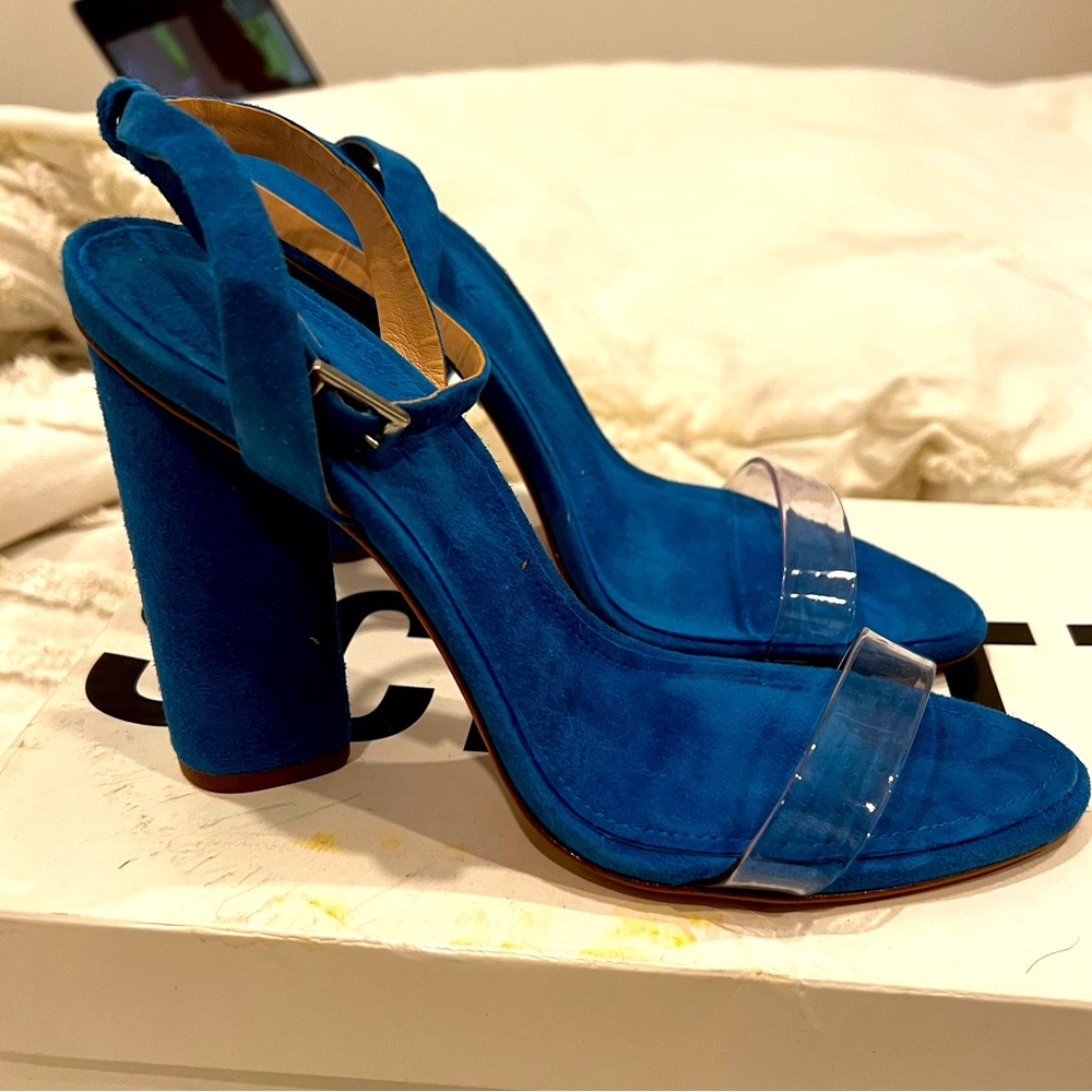 Electric blue heels